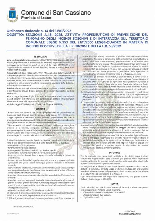Prevenzione incendi boschivi